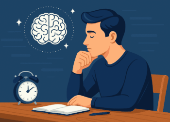 Illustration symbolizing the concept of self-discipline through mental clarity and control WhatIsAndHowTo.com